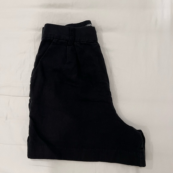 ZARA High-Rise Linen Blend Shorts - Picture 5 of 7